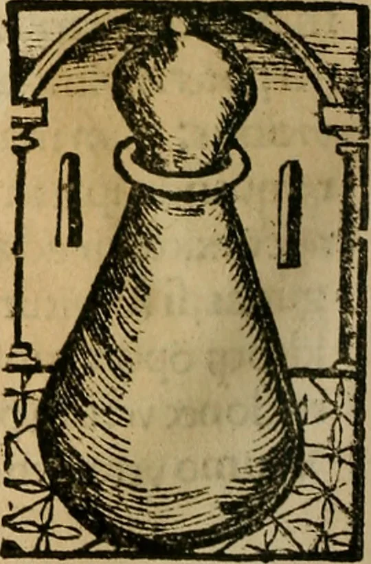 An illustration from Coelum philosophorum seu de secretis naturae liber, 1528, leaf 93