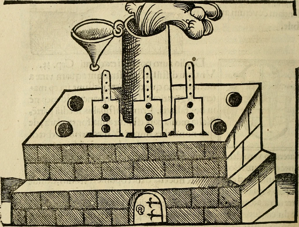 An illustration from Coelum philosophorum seu de secretis naturae liber, 1528, leaf 97