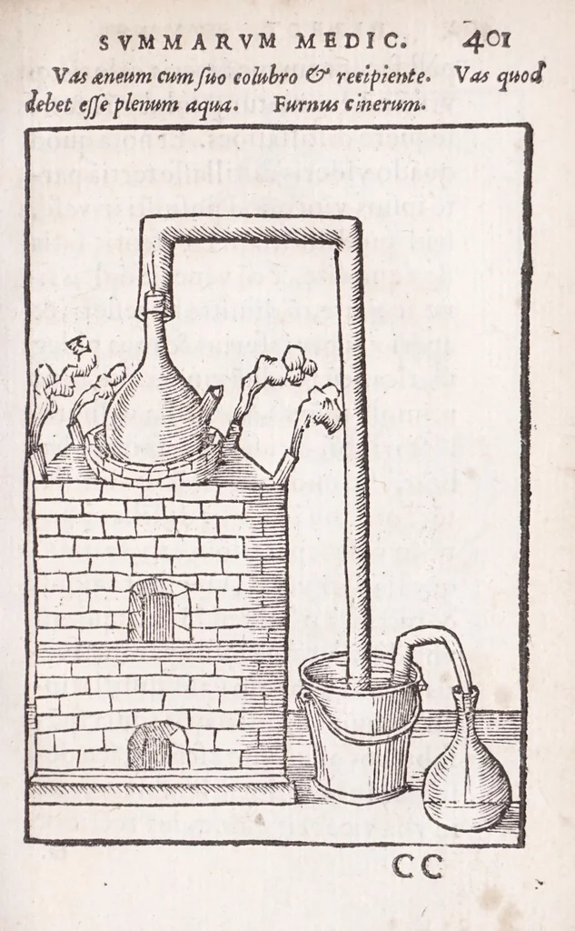 An illustration from Coelum philosophorum, seu, Liber de secretis naturae, 1557, leaf 405