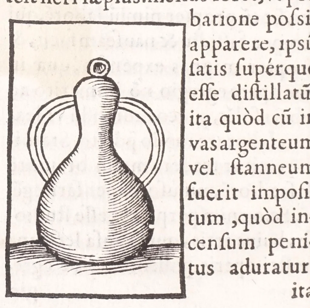 An illustration from Coelum philosophorum, seu, Liber de secretis naturae, 1557, leaf 64