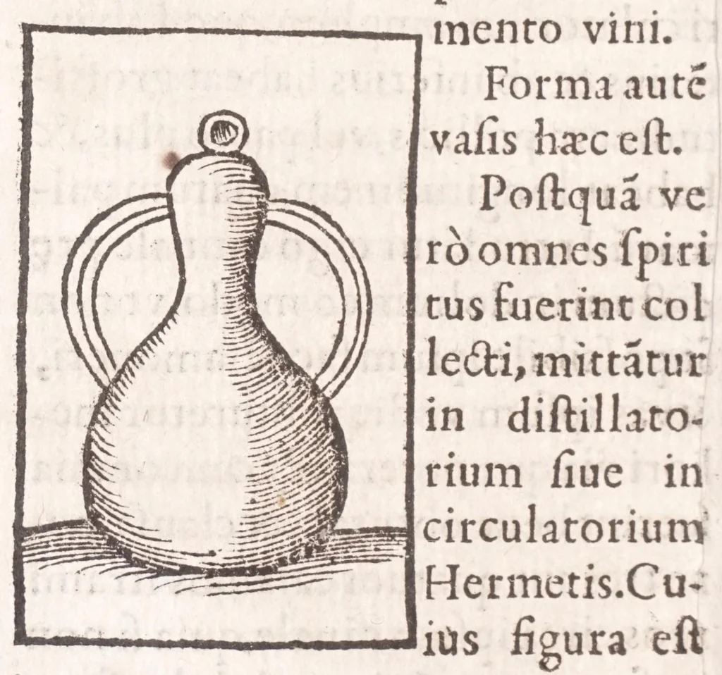 An illustration from Coelum philosophorum, seu, Liber de secretis naturae, 1557, leaf 76