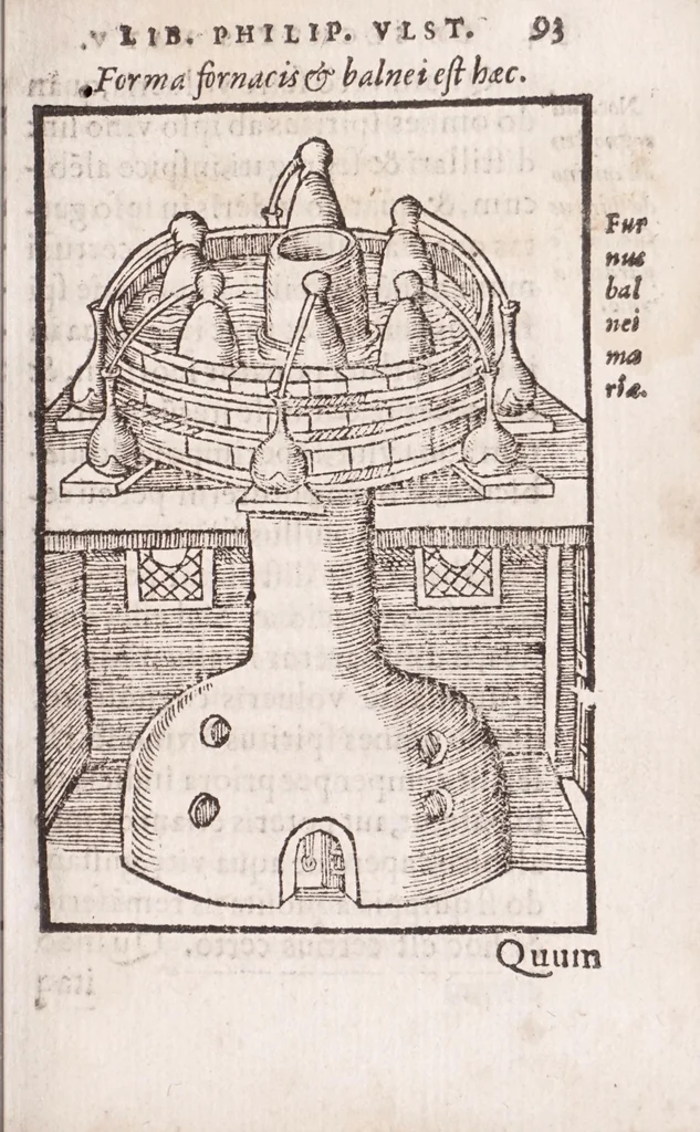 An illustration from Coelum philosophorum, seu, Liber de secretis naturae, 1557, leaf 97