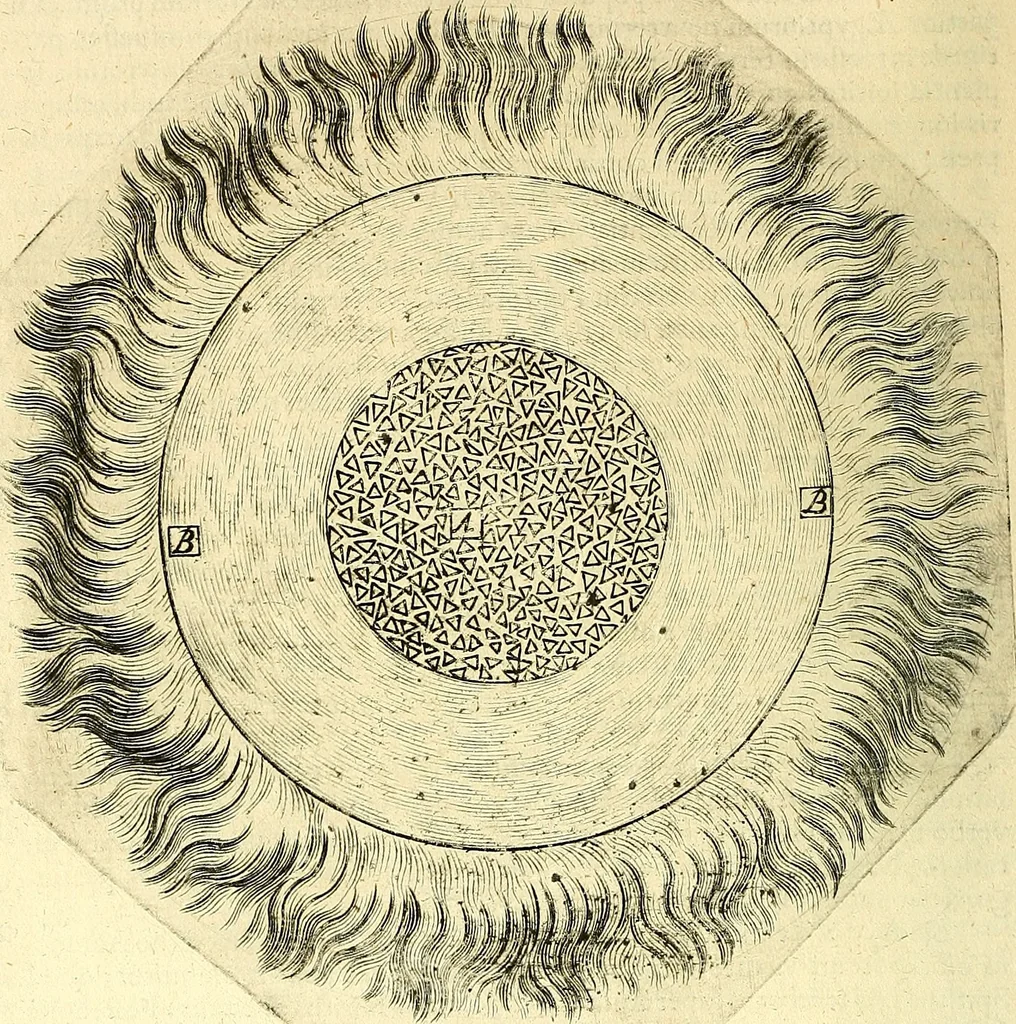 An illustration from Coelum sephiroticum, Hebraeorum, : per portas intelligentiae, Moysi revelatas interiores naturalium rerum characteres ... manifestans, ex vetustissima Hebraica veritate medicinae, chymiae, astronomiae, astrologiae, botanicae, zoologiae, anthropologiae, aliarumque scientiarum nova principia ... explicans ..., 1679, leaf 25