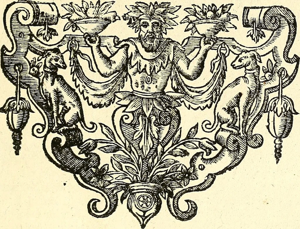 An illustration from Coelum sephiroticum, Hebraeorum, : per portas intelligentiae, Moysi revelatas interiores naturalium rerum characteres ... manifestans, ex vetustissima Hebraica veritate medicinae, chymiae, astronomiae, astrologiae, botanicae, zoologiae, anthropologiae, aliarumque scientiarum nova principia ... explicans ..., 1679, leaf 94