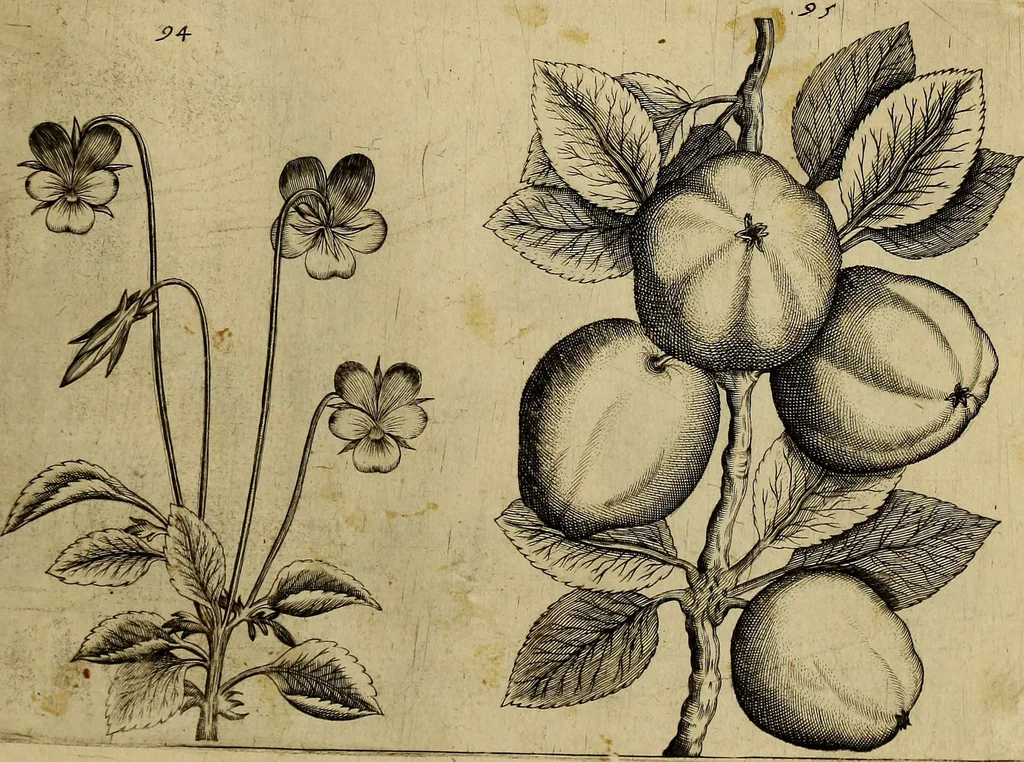 An illustration from Cognoscite lilia agri quomodo crescant, 1614, leaf 100