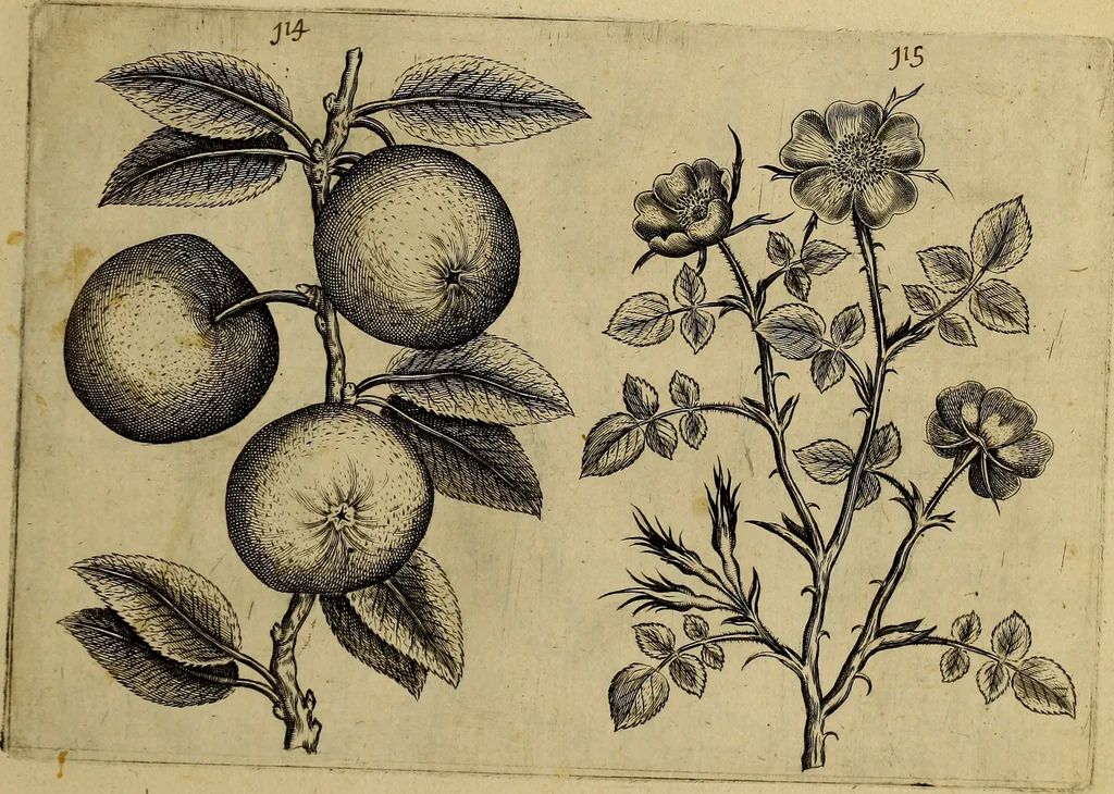An illustration from Cognoscite lilia agri quomodo crescant, 1614, leaf 120