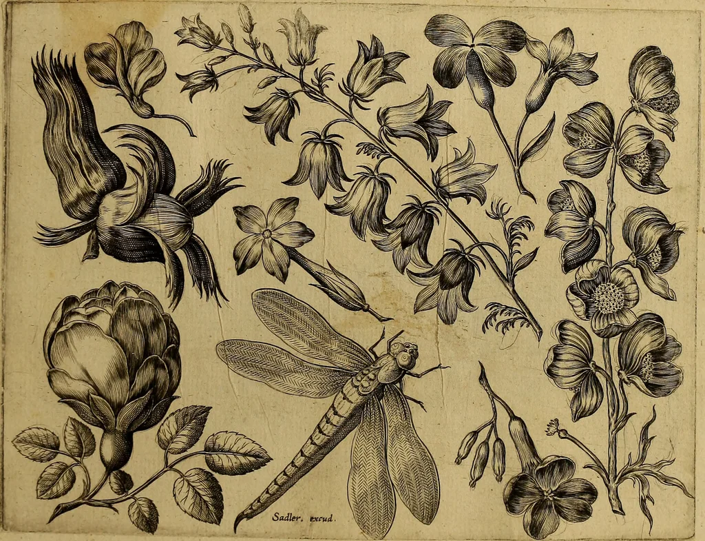 An illustration from Cognoscite lilia agri quomodo crescant, 1614, leaf 130