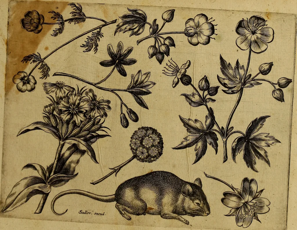 An illustration from Cognoscite lilia agri quomodo crescant, 1614, leaf 138