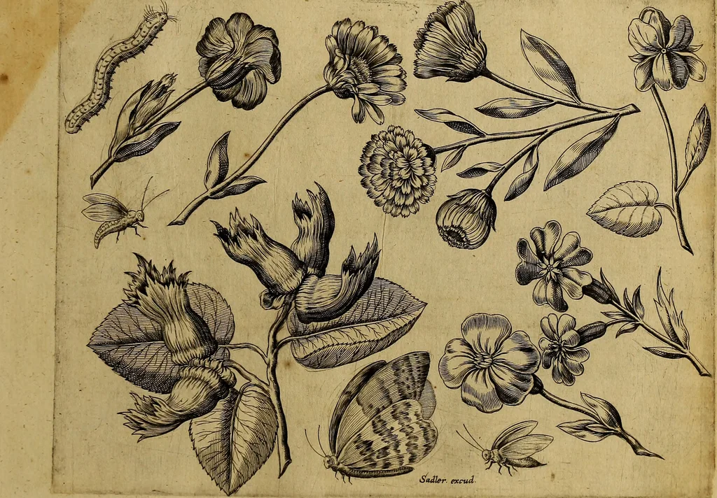 An illustration from Cognoscite lilia agri quomodo crescant, 1614, leaf 140