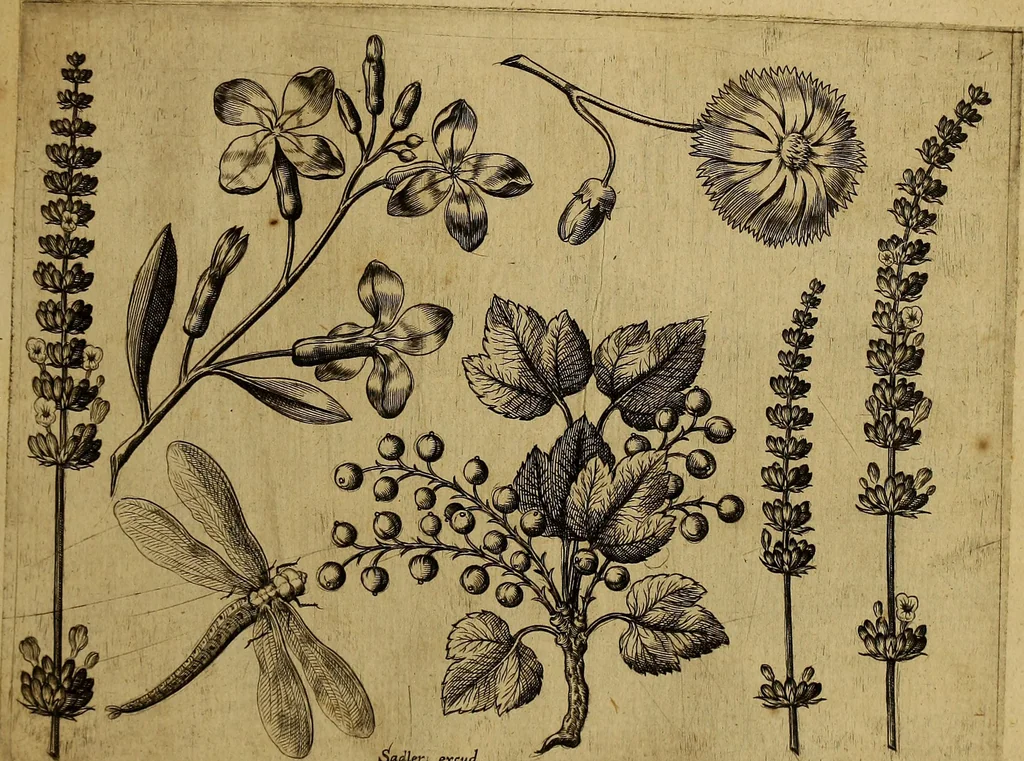 An illustration from Cognoscite lilia agri quomodo crescant, 1614, leaf 142