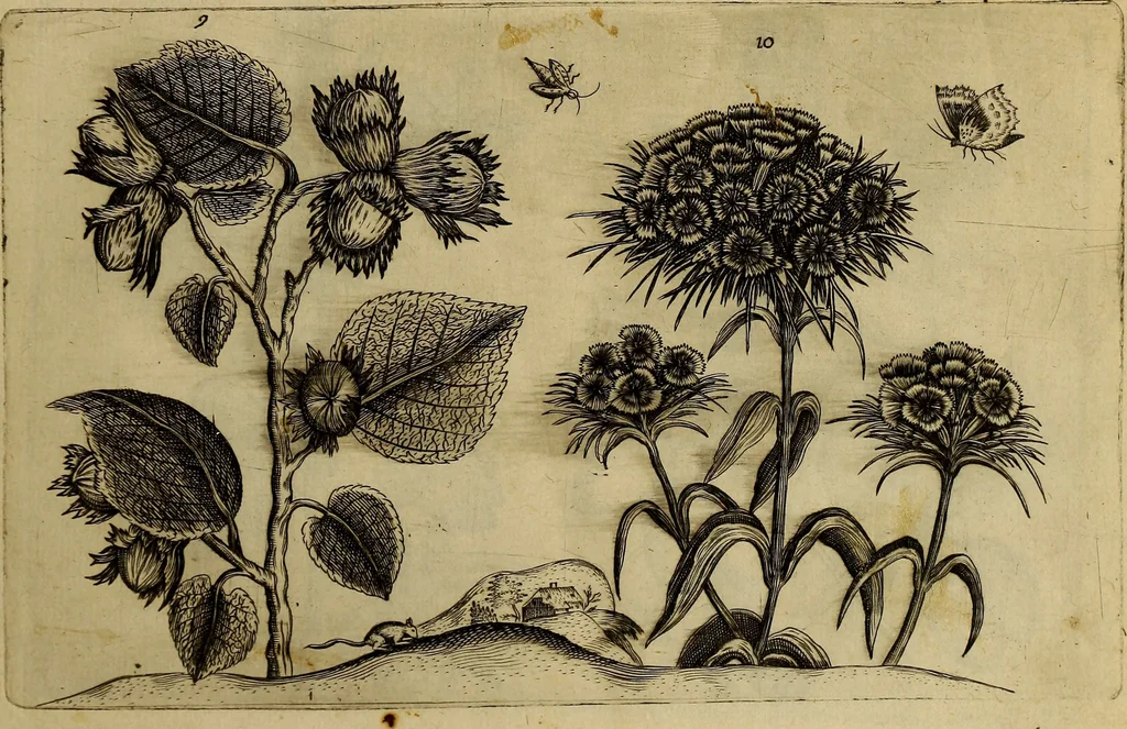 An illustration from Cognoscite lilia agri quomodo crescant, 1614, leaf 18
