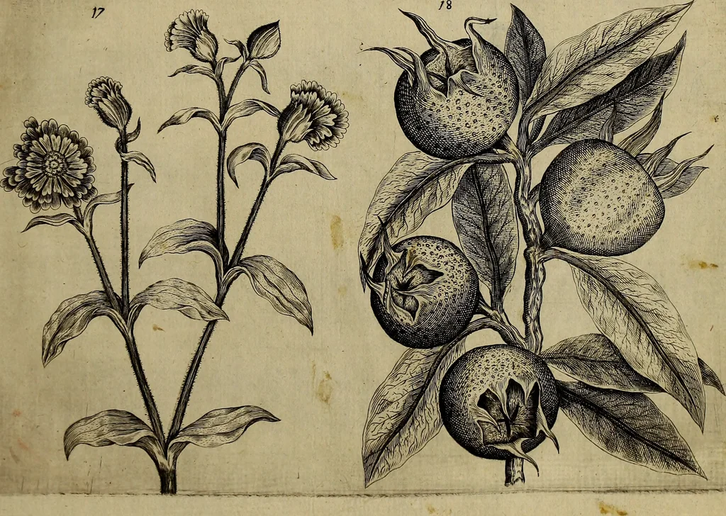 An illustration from Cognoscite lilia agri quomodo crescant, 1614, leaf 26