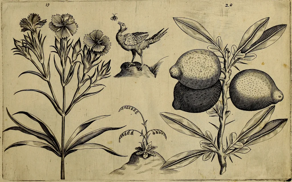 An illustration from Cognoscite lilia agri quomodo crescant, 1614, leaf 28