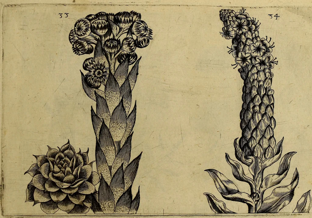 An illustration from Cognoscite lilia agri quomodo crescant, 1614, leaf 42