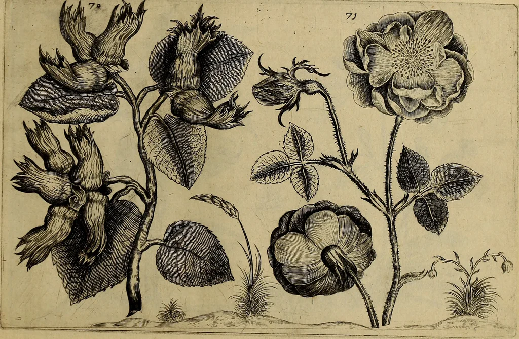 An illustration from Cognoscite lilia agri quomodo crescant, 1614, leaf 80