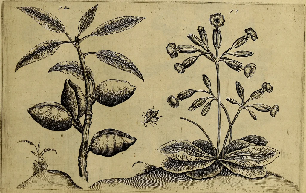 An illustration from Cognoscite lilia agri quomodo crescant, 1614, leaf 82