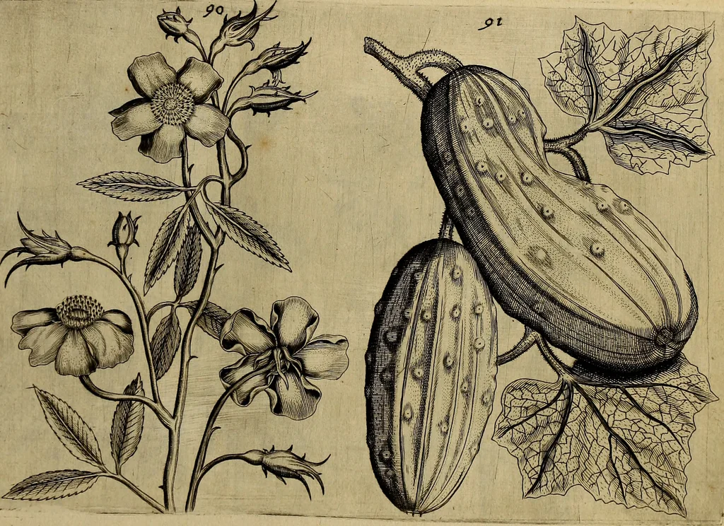An illustration from Cognoscite lilia agri quomodo crescant, 1614, leaf 96