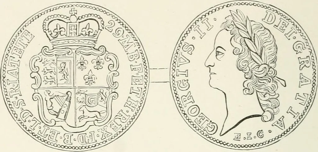 An illustration from The coin book, comprising a history of coinage; a synopsis of the mint laws of the United States; statistics of the coinage from 1792 to 1870; list of current gold and silver coins, and their custom house values; a dictionary of all coins known in ancient and modern times, with their values; the gold and silver product of each state to 1870; list of works on coinage; the daily price of gold from 1862 to 1871. With engravings of the principal coins, 1872, leaf 175