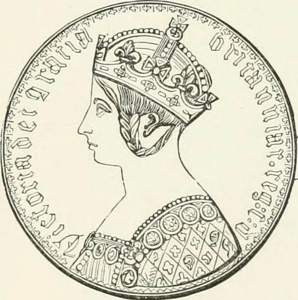 An illustration from The coin book, comprising a history of coinage; a synopsis of the mint laws of the United States; statistics of the coinage from 1792 to 1870; list of current gold and silver coins, and their custom house values; a dictionary of all coins known in ancient and modern times, with their values; the gold and silver product of each state to 1870; list of works on coinage; the daily price of gold from 1862 to 1871. With engravings of the principal coins, 1872, leaf 183
