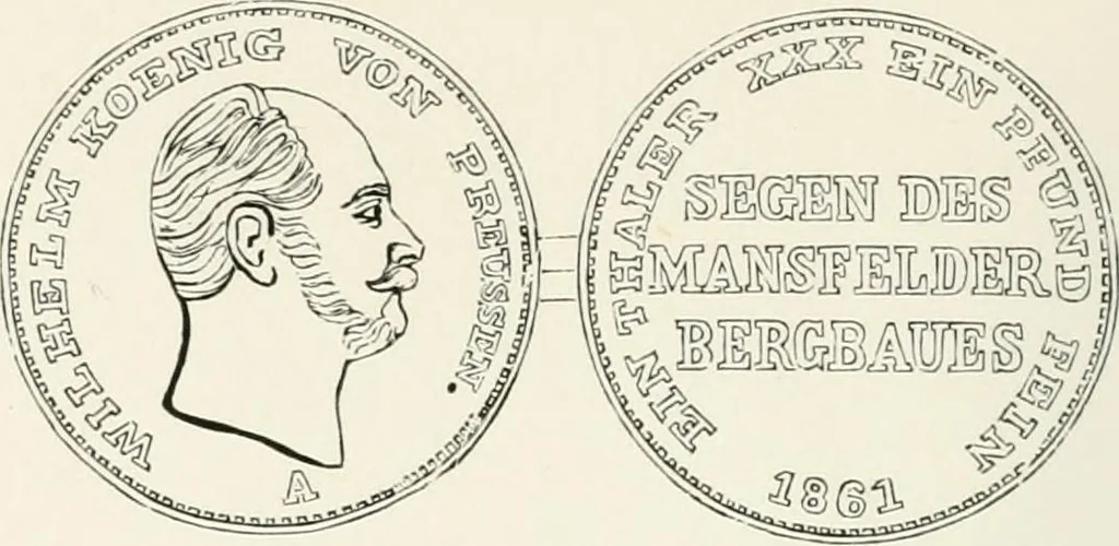 An illustration from The coin book, comprising a history of coinage; a synopsis of the mint laws of the United States; statistics of the coinage from 1792 to 1870; list of current gold and silver coins, and their custom house values; a dictionary of all coins known in ancient and modern times, with their values; the gold and silver product of each state to 1870; list of works on coinage; the daily price of gold from 1862 to 1871. With engravings of the principal coins, 1872, leaf 203