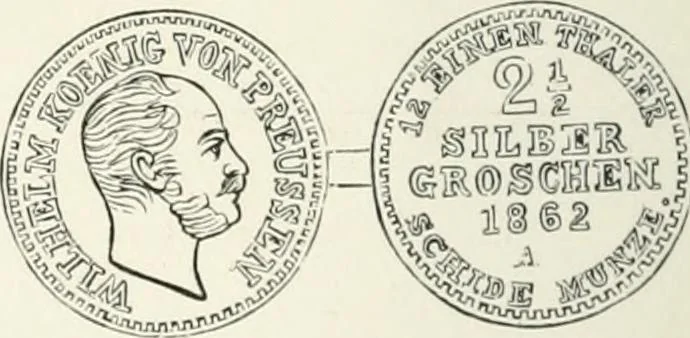 An illustration from The coin book, comprising a history of coinage; a synopsis of the mint laws of the United States; statistics of the coinage from 1792 to 1870; list of current gold and silver coins, and their custom house values; a dictionary of all coins known in ancient and modern times, with their values; the gold and silver product of each state to 1870; list of works on coinage; the daily price of gold from 1862 to 1871. With engravings of the principal coins, 1872, leaf 203