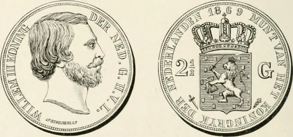 An illustration from The coin book, comprising a history of coinage; a synopsis of the mint laws of the United States; statistics of the coinage from 1792 to 1870; list of current gold and silver coins, and their custom house values; a dictionary of all coins known in ancient and modern times, with their values; the gold and silver product of each state to 1870; list of works on coinage; the daily price of gold from 1862 to 1871. With engravings of the principal coins, 1872, leaf 233