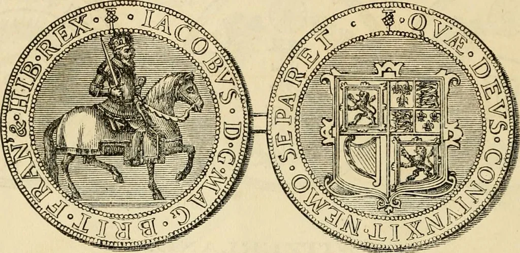 An illustration from coin chart manual : supplementary to Thompson's Bank note and commercial reporter, containing facsimiles of all the gold and silver coins found in circulation, throughout the world, with the intrinsic value of each, The, 1879, leaf 61