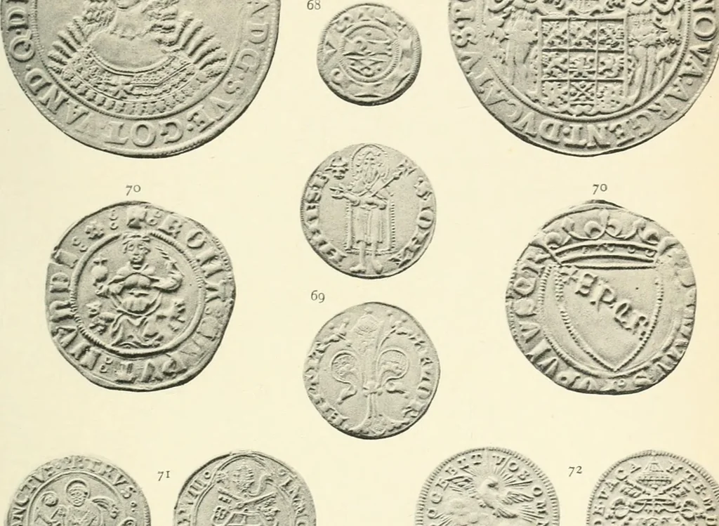 An illustration from The coin collector, 1896, leaf 148