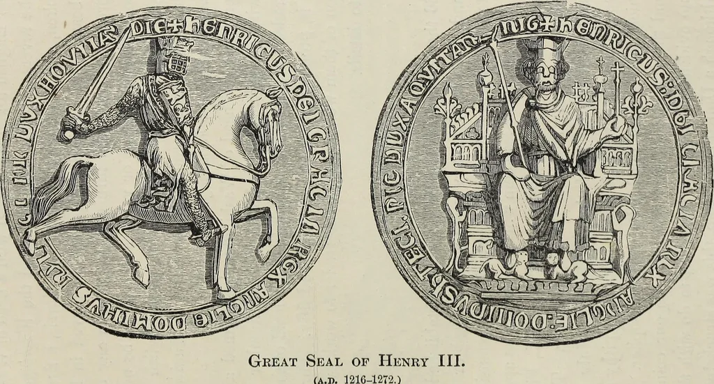 An illustration from Coins, medals, and seals, ancient and modern. Illustrated and described. With a sketch of the history of coins and coinage, instructions for young collectors, tables of comparative rarity, price lists of English and American coins, medals and tokens, &c., &c, 1861, leaf 100