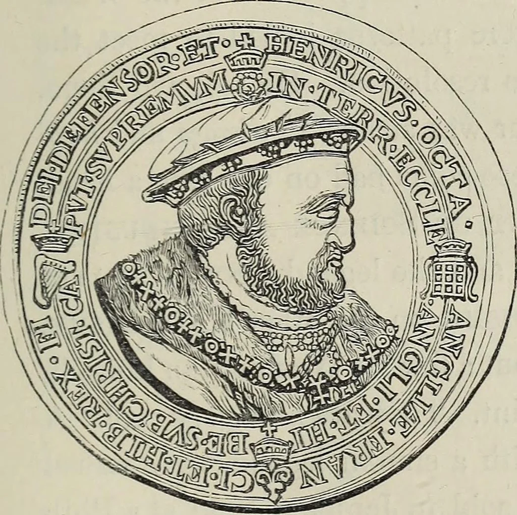 An illustration from Coins, medals, and seals, ancient and modern. Illustrated and described. With a sketch of the history of coins and coinage, instructions for young collectors, tables of comparative rarity, price lists of English and American coins, medals and tokens, &c., &c, 1861, leaf 102