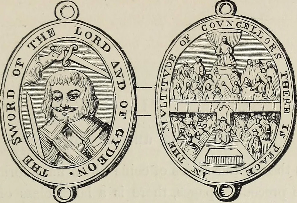 An illustration from Coins, medals, and seals, ancient and modern. Illustrated and described. With a sketch of the history of coins and coinage, instructions for young collectors, tables of comparative rarity, price lists of English and American coins, medals and tokens, &c., &c, 1861, leaf 110