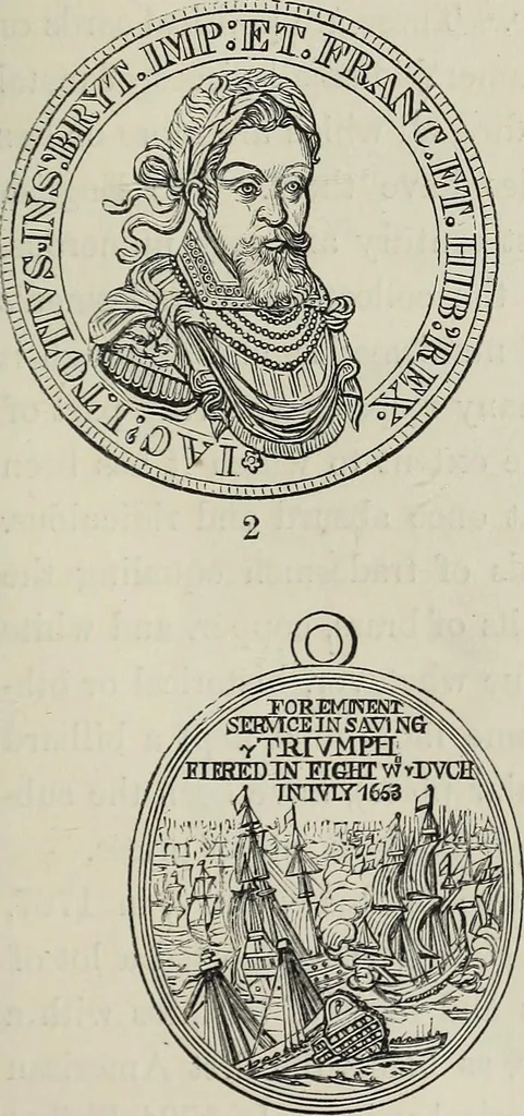An illustration from Coins, medals, and seals, ancient and modern. Illustrated and described. With a sketch of the history of coins and coinage, instructions for young collectors, tables of comparative rarity, price lists of English and American coins, medals and tokens, &c., &c, 1861, leaf 110