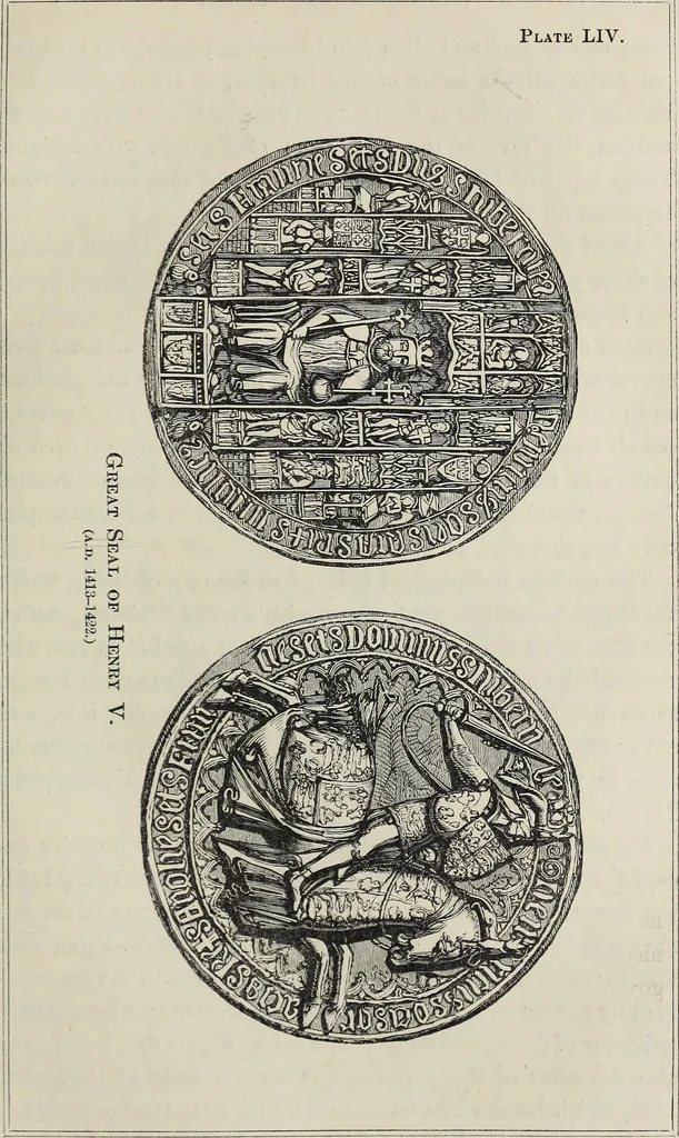An illustration from Coins, medals, and seals, ancient and modern. Illustrated and described. With a sketch of the history of coins and coinage, instructions for young collectors, tables of comparative rarity, price lists of English and American coins, medals and tokens, &c., &c, 1861, leaf 124