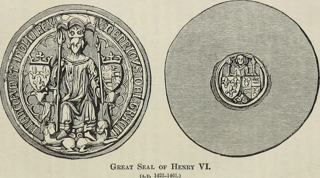 An illustration from Coins, medals, and seals, ancient and modern. Illustrated and described. With a sketch of the history of coins and coinage, instructions for young collectors, tables of comparative rarity, price lists of English and American coins, medals and tokens, &c., &c, 1861, leaf 128