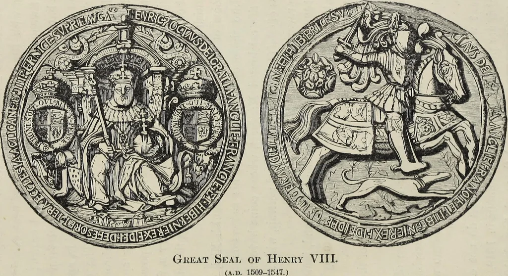 An illustration from Coins, medals, and seals, ancient and modern. Illustrated and described. With a sketch of the history of coins and coinage, instructions for young collectors, tables of comparative rarity, price lists of English and American coins, medals and tokens, &c., &c, 1861, leaf 148