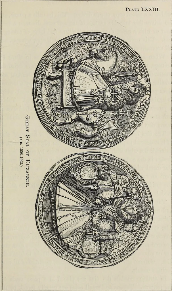 An illustration from Coins, medals, and seals, ancient and modern. Illustrated and described. With a sketch of the history of coins and coinage, instructions for young collectors, tables of comparative rarity, price lists of English and American coins, medals and tokens, &c., &c, 1861, leaf 162