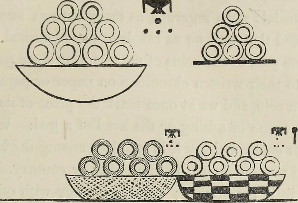 An illustration from Coins, medals, and seals, ancient and modern. Illustrated and described. With a sketch of the history of coins and coinage, instructions for young collectors, tables of comparative rarity, price lists of English and American coins, medals and tokens, &c., &c, 1861, leaf 18