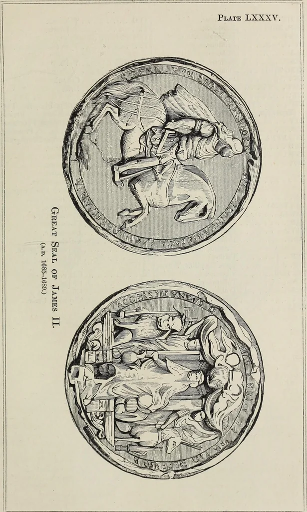 An illustration from Coins, medals, and seals, ancient and modern. Illustrated and described. With a sketch of the history of coins and coinage, instructions for young collectors, tables of comparative rarity, price lists of English and American coins, medals and tokens, &c., &c, 1861, leaf 186