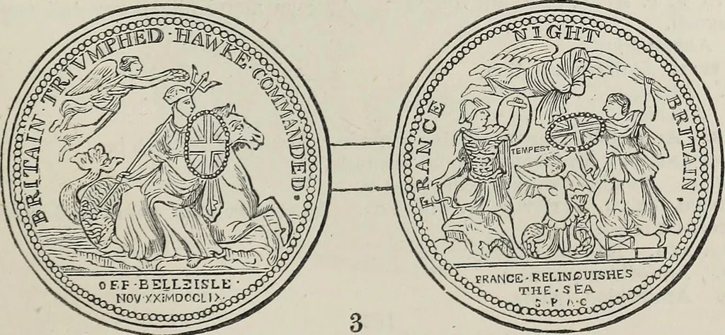 An illustration from Coins, medals, and seals, ancient and modern. Illustrated and described. With a sketch of the history of coins and coinage, instructions for young collectors, tables of comparative rarity, price lists of English and American coins, medals and tokens, &c., &c, 1861, leaf 188