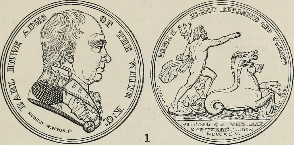 An illustration from Coins, medals, and seals, ancient and modern. Illustrated and described. With a sketch of the history of coins and coinage, instructions for young collectors, tables of comparative rarity, price lists of English and American coins, medals and tokens, &c., &c, 1861, leaf 208