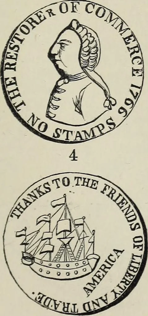 An illustration from Coins, medals, and seals, ancient and modern. Illustrated and described. With a sketch of the history of coins and coinage, instructions for young collectors, tables of comparative rarity, price lists of English and American coins, medals and tokens, &c., &c, 1861, leaf 218