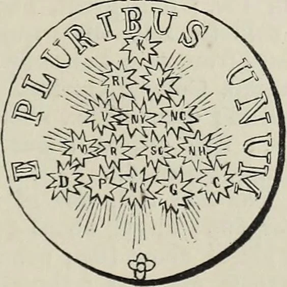 An illustration from Coins, medals, and seals, ancient and modern. Illustrated and described. With a sketch of the history of coins and coinage, instructions for young collectors, tables of comparative rarity, price lists of English and American coins, medals and tokens, &c., &c, 1861, leaf 222