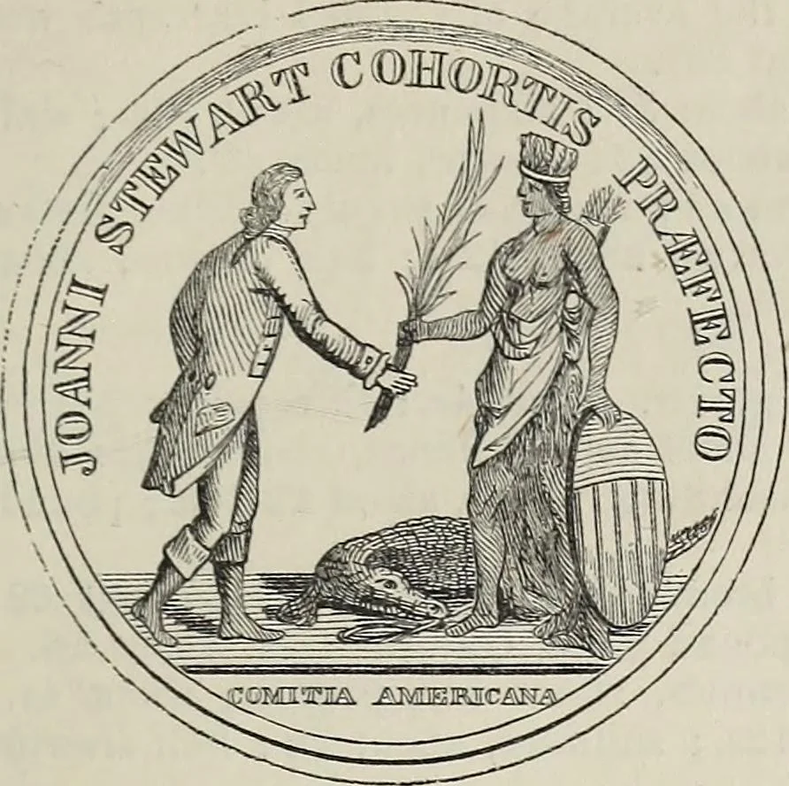 An illustration from Coins, medals, and seals, ancient and modern. Illustrated and described. With a sketch of the history of coins and coinage, instructions for young collectors, tables of comparative rarity, price lists of English and American coins, medals and tokens, &c., &c, 1861, leaf 224