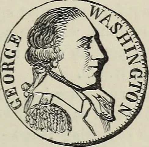 An illustration from Coins, medals, and seals, ancient and modern. Illustrated and described. With a sketch of the history of coins and coinage, instructions for young collectors, tables of comparative rarity, price lists of English and American coins, medals and tokens, &c., &c, 1861, leaf 230