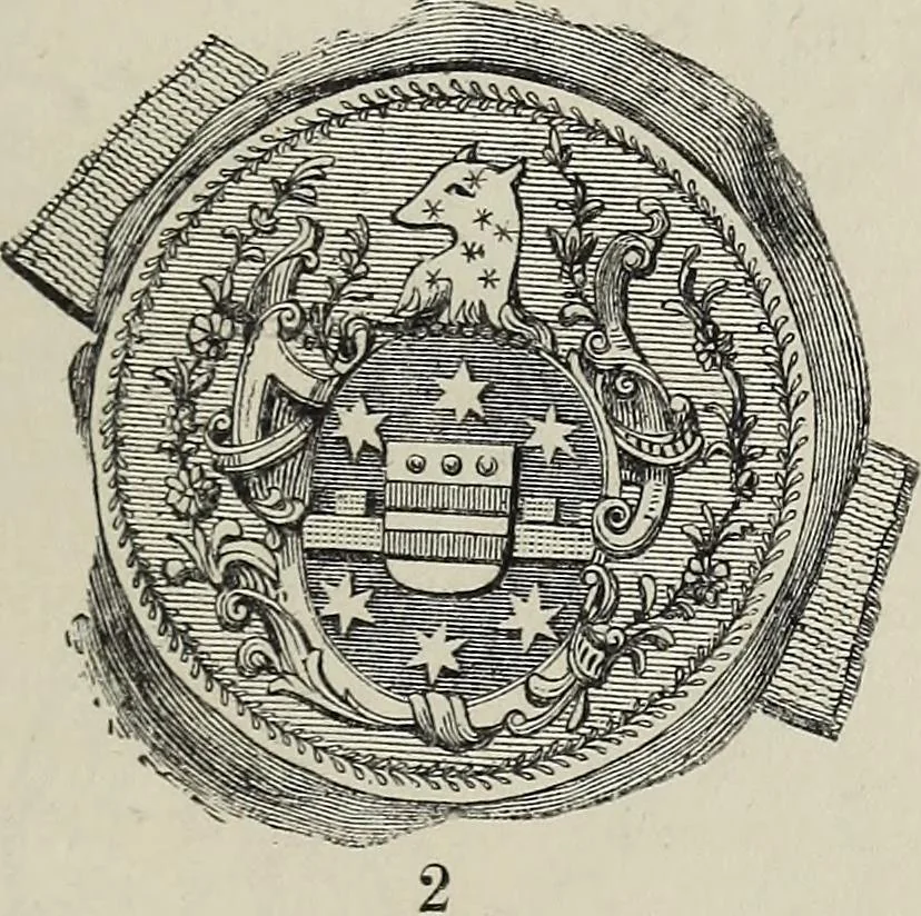 An illustration from Coins, medals, and seals, ancient and modern. Illustrated and described. With a sketch of the history of coins and coinage, instructions for young collectors, tables of comparative rarity, price lists of English and American coins, medals and tokens, &c., &c, 1861, leaf 232