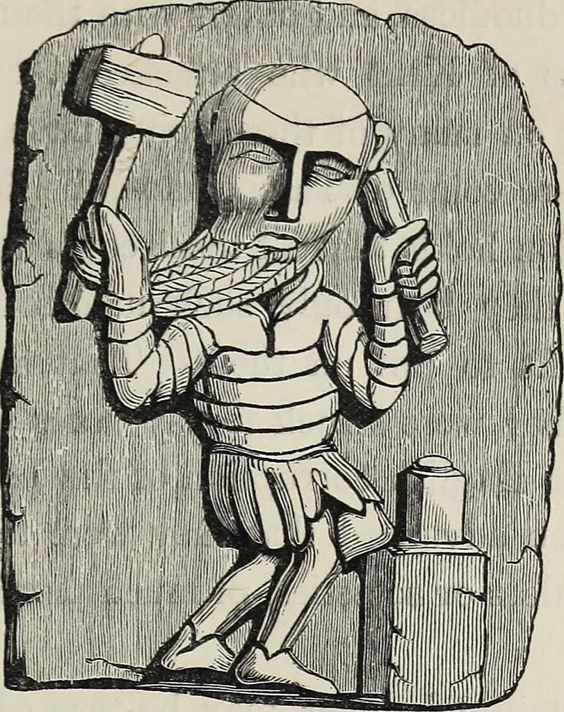 An illustration from Coins, medals, and seals, ancient and modern. Illustrated and described. With a sketch of the history of coins and coinage, instructions for young collectors, tables of comparative rarity, price lists of English and American coins, medals and tokens, &c., &c, 1861, leaf 58