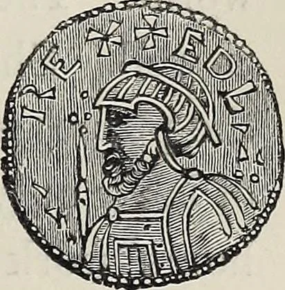 An illustration from Coins, medals, and seals, ancient and modern. Illustrated and described. With a sketch of the history of coins and coinage, instructions for young collectors, tables of comparative rarity, price lists of English and American coins, medals and tokens, &c., &c, 1861, leaf 66