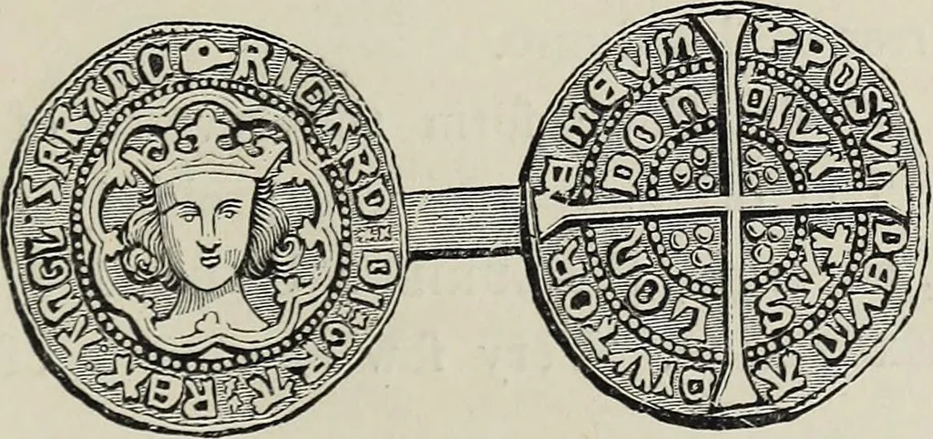 An illustration from Coins, medals, and seals, ancient and modern. Illustrated and described. With a sketch of the history of coins and coinage, instructions for young collectors, tables of comparative rarity, price lists of English and American coins, medals and tokens, &c., &c, 1861, leaf 86