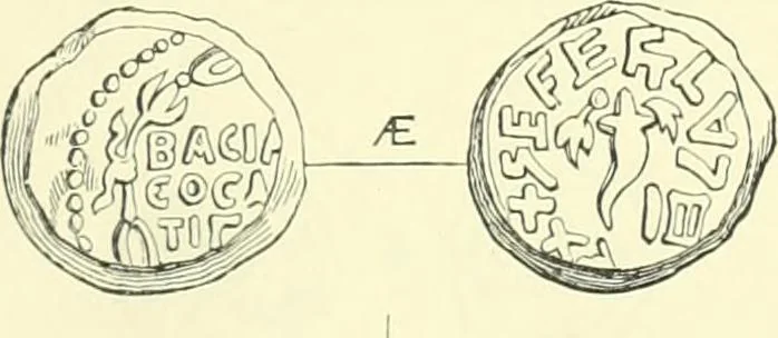 An illustration from Coins of the Jews, 1881, leaf 118