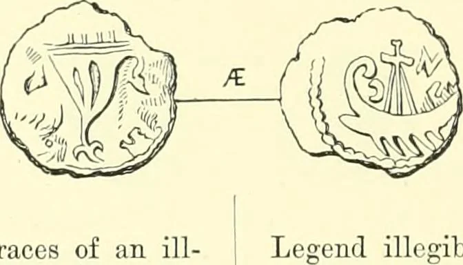 An illustration from Coins of the Jews, 1881, leaf 133